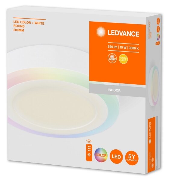 Ledvance - Plafonier LED RGB dimabil 19W 230V cu telecomandă
