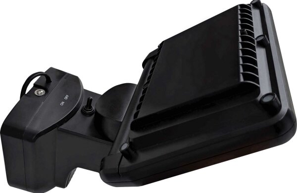 Proiector LED solar cu senzor TOMI LED/10W/7,4V 1800 mAh IP44 negru