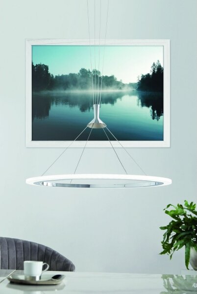 Eglo 98427 - Lustră LED RGB dimabilă pe cablu HORNITOS-C LED/37W/230V + telecomandă