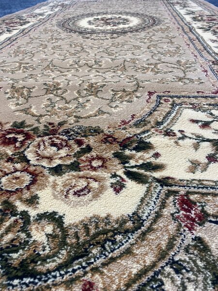 Covor Lotos 571, Bej Crem, Oval, 1800 gr mp Oval, 60x110