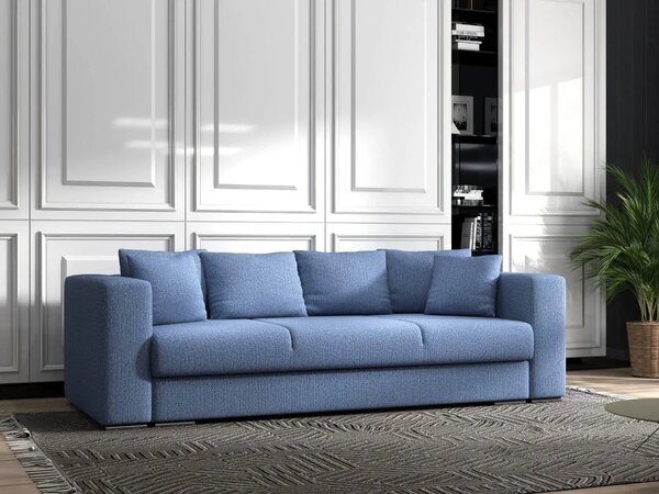 Canapea extensibilă dumonde cu ladă de depozitare Gloria Enjoy Blue 240x100 cm