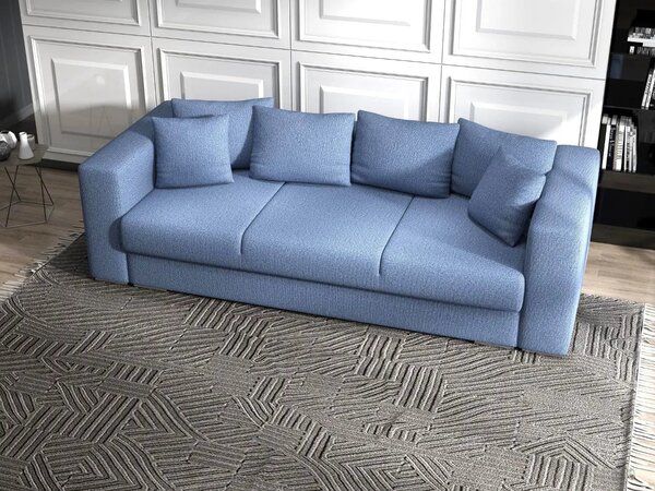Canapea extensibilă dumonde cu ladă de depozitare Gloria Enjoy Blue 240x100 cm