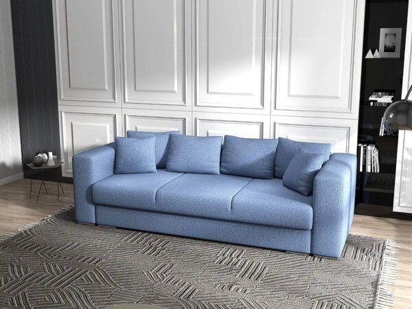 Canapea extensibilă dumonde cu ladă de depozitare Gloria Enjoy Blue 240x100 cm