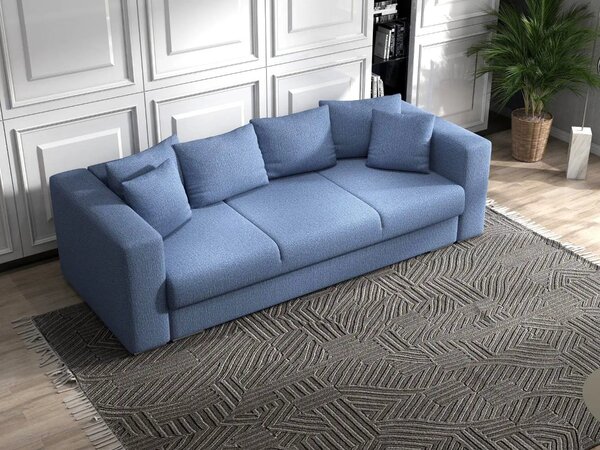 Canapea extensibilă dumonde cu ladă de depozitare Gloria Enjoy Blue 240x100 cm