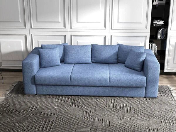 Canapea extensibilă dumonde cu ladă de depozitare Gloria Enjoy Blue 240x100 cm