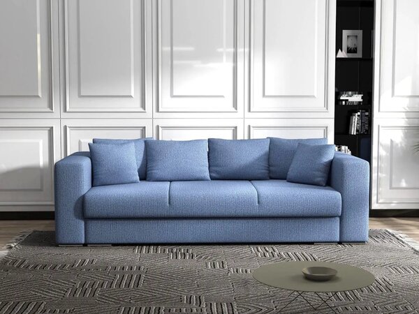 Canapea extensibilă dumonde cu ladă de depozitare Gloria Enjoy Blue 240x100 cm