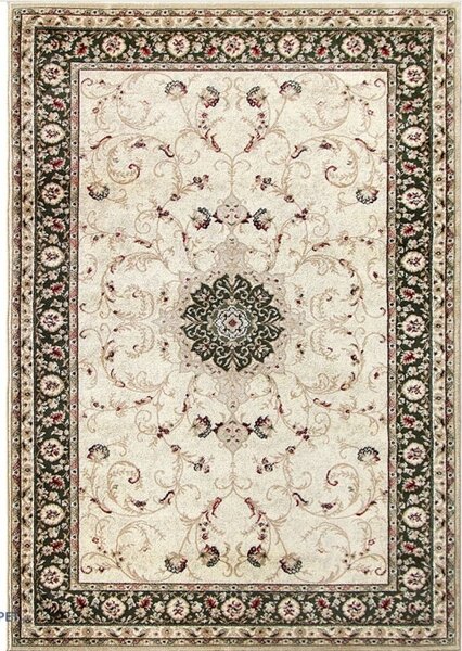 Covor Sufragerie Dormitor, Model Clasic 523 130, Dreptunghiular, Verde Dreptunghi, 60x110