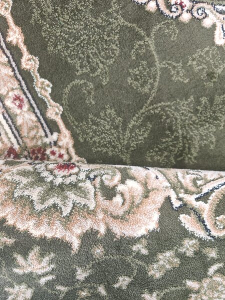 Covor Sufragerie, Model Lotos Clasic 571 310, Verde Crem 120x200, Verde, Dreptunghi
