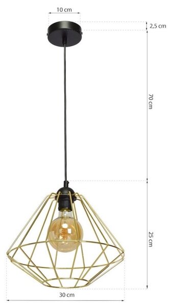Lustră pe cablu LUPO 1xE27/60W/230V