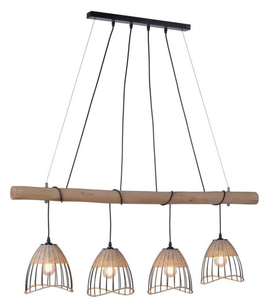 Leuchten Direkt 11156-79 - Lustră pe cablu REED 4xE27/60W/230V