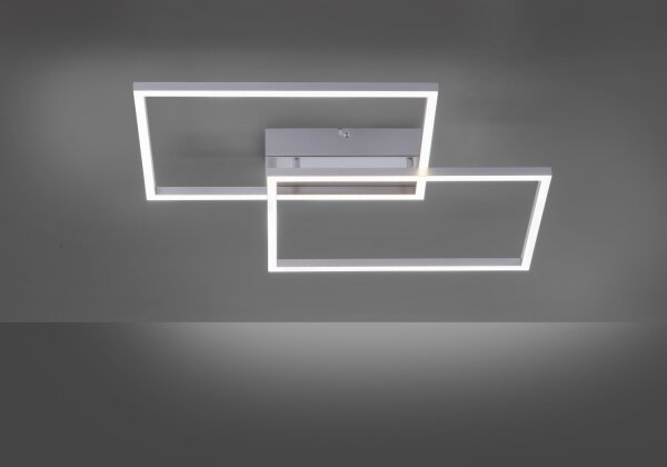 Plafonieră LED dimabilă IVEN 2xLED/20W/230V Leuchten Direkt 14017-55 + telecomandă