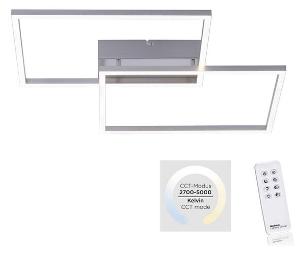 Plafonieră LED dimabilă IVEN 2xLED/20W/230V Leuchten Direkt 14017-55 + telecomandă