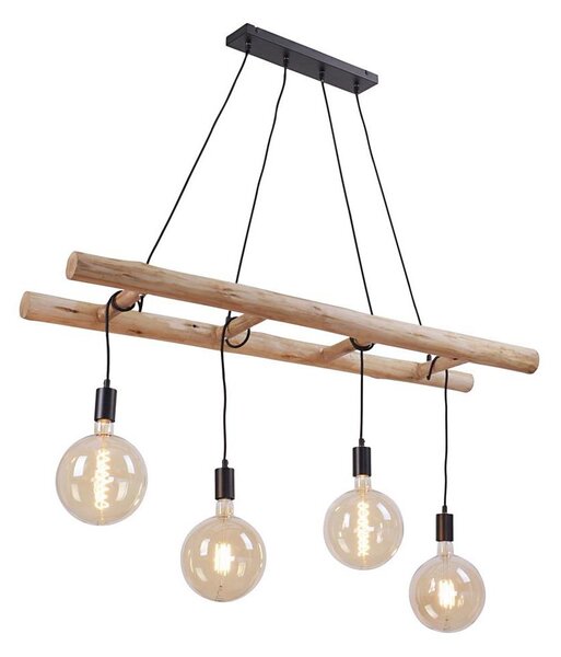 Leuchten Direkt 15025-18 - Lustră pe cablu EDGAR 4xE27/60W/230V