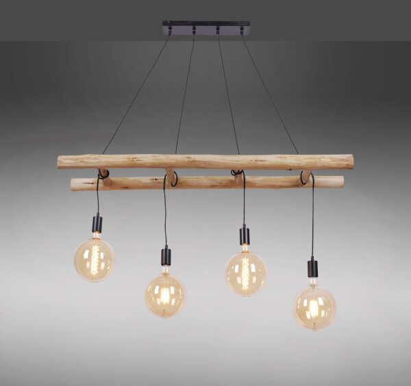 Leuchten Direkt 15025-18 - Lustră pe cablu EDGAR 4xE27/60W/230V