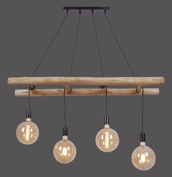 Leuchten Direkt 15025-18 - Lustră pe cablu EDGAR 4xE27/60W/230V