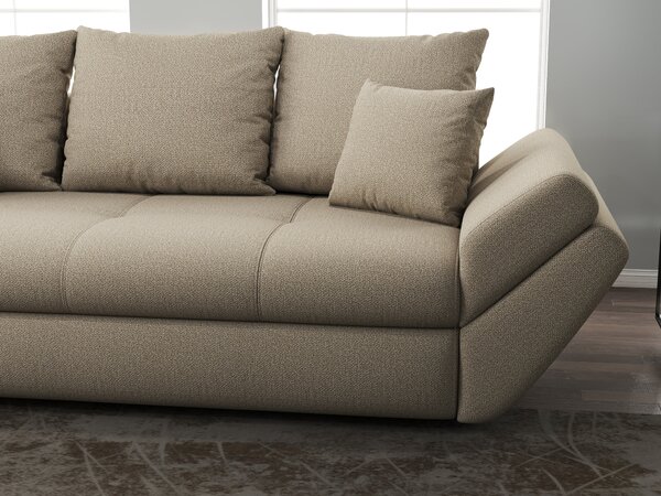 Canapea extensibilă dumonde cu ladă de depozitare Loana Enjoy Camel 250x100 cm