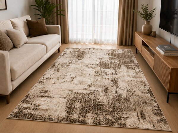 Covor Sufragerie Dormitor, Model Cappuccino 16115 12, Bej 60x110
