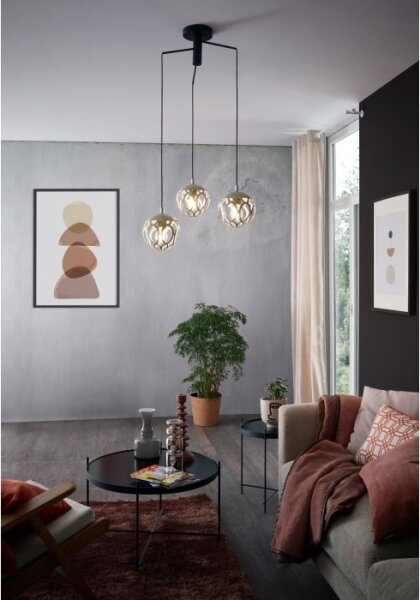 Eglo 99073 - Lustră pe cablu MIRTAZZA 3xE27/60W/230V