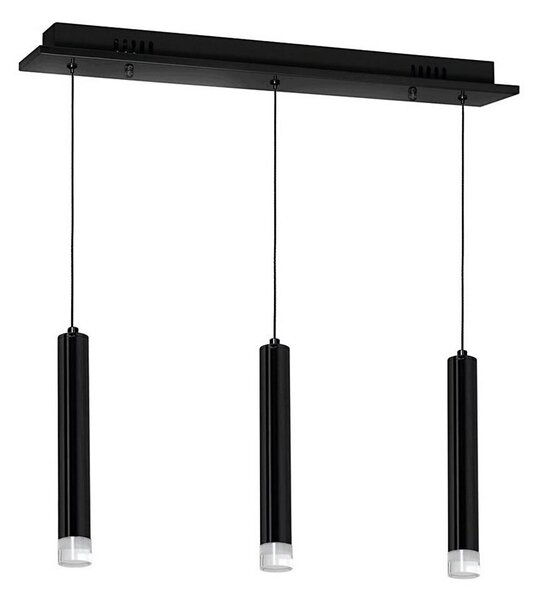 LED Lustră pe cablu CARBON 3xLED/15W/230V