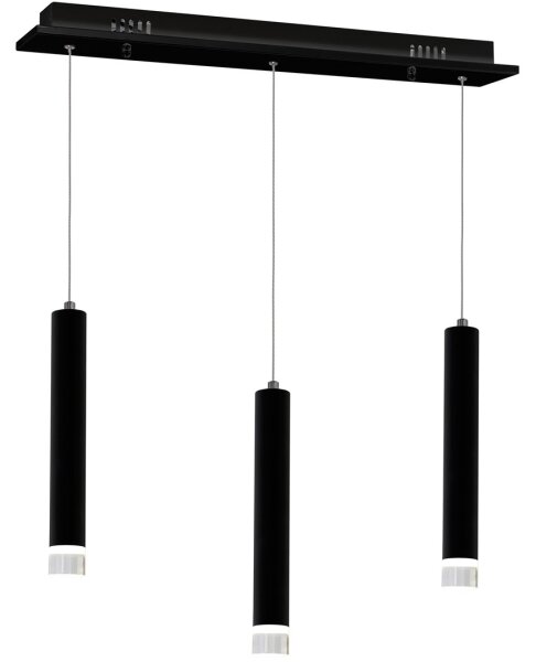 LED Lustră pe cablu CARBON 3xLED/15W/230V