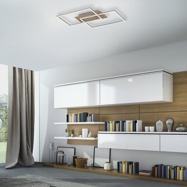 Leuchten Direkt 14018-78 - LED Lampă dimmabilă IVEN 2xLED/15W/230V + Telecomandă