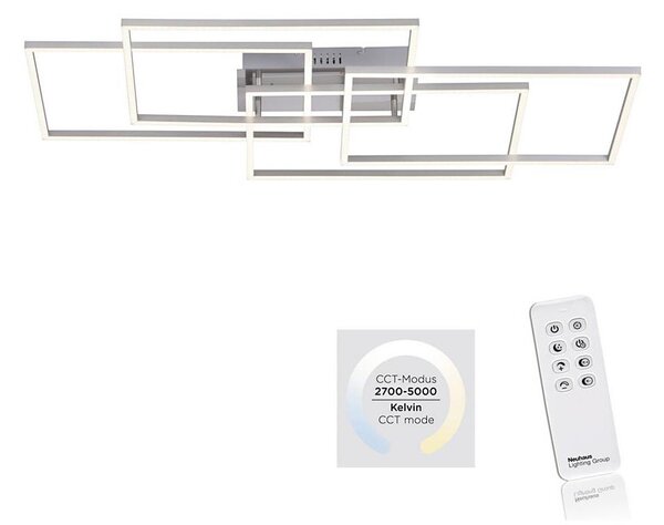 Leuchten Direkt 14151-55 - LED Lampă dimmabilă IVEN 4xLED/12W/230V + Telecomandă