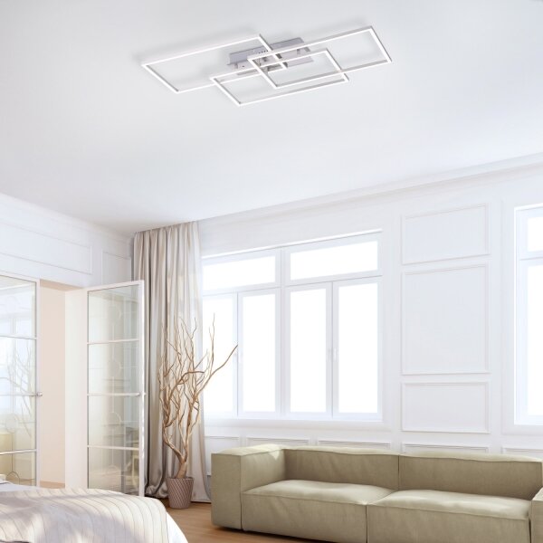 Leuchten Direkt 14151-55 - LED Lampă dimmabilă IVEN 4xLED/12W/230V + Telecomandă