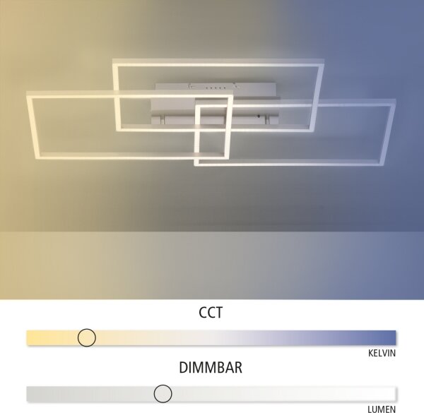 Leuchten Direkt 14150-55 - LED Lampă dimmabilă IVEN 3xLED/13W/230V + Telecomandă