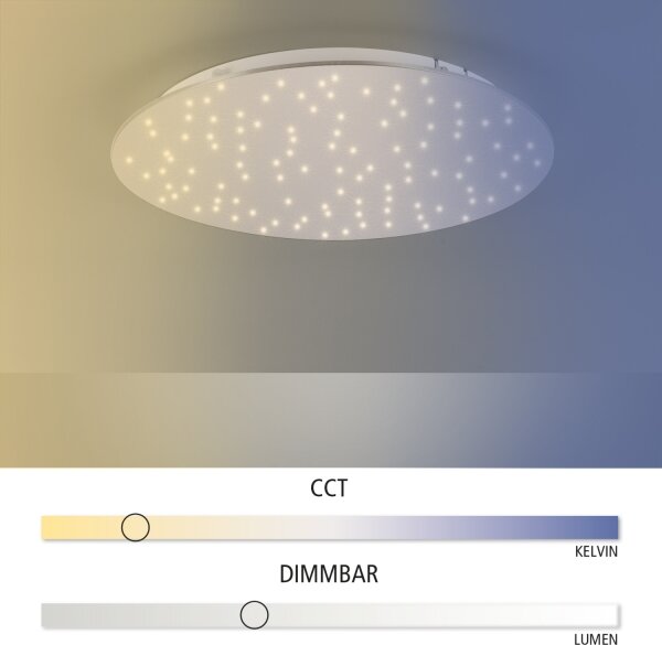 Leuchten Direkt 14673-55 - LED Lampă dimmabilă SPARKLE LED/18W/230V + Telecomandă