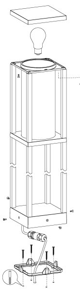 Eglo 98715 - Lampă exterior CASCINETTA 1xE27/40W/230V IP54
