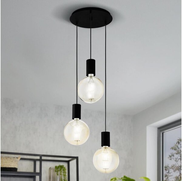 Eglo 98663 - Lustră pe cablu POZUETA 3xE27/40W/230V