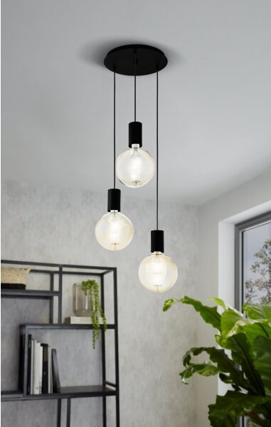 Eglo 98663 - Lustră pe cablu POZUETA 3xE27/40W/230V