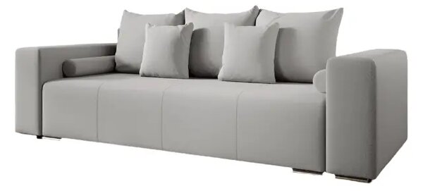 Canapea extensibilă dumonde cu ladă de depozitare si sezut confortabil din spuma high-density, Marbela New Grey 245x100 cm