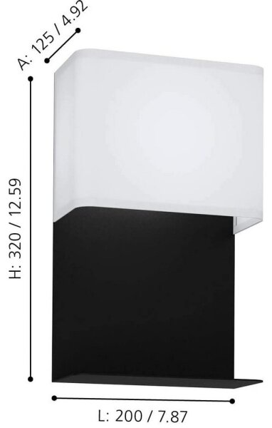 Eglo 99069 - Aplica LED de perete GALDAKAO LED/5,4W/230V