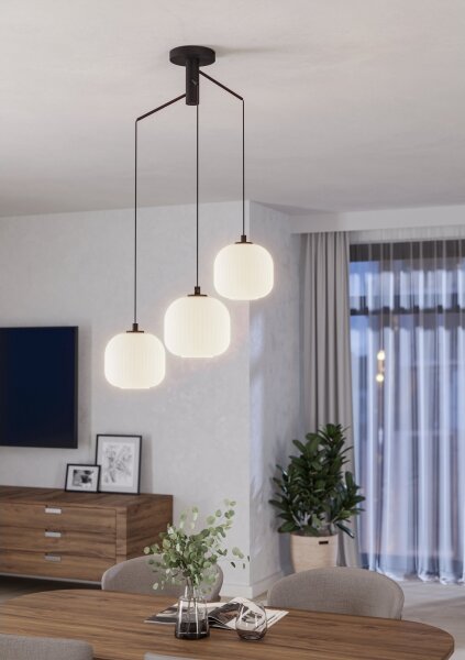 Eglo 99368 - Lustră pe cablu MANTUNALLE 3xE27/40W/230V
