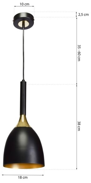 Lustră pe cablu CLARK 1xE27/60W/230V