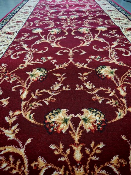 Traversa Hol, Model Lotos 523 210, Festonata la capete, Latime 60 cm Dreptunghi, 60 x 300
