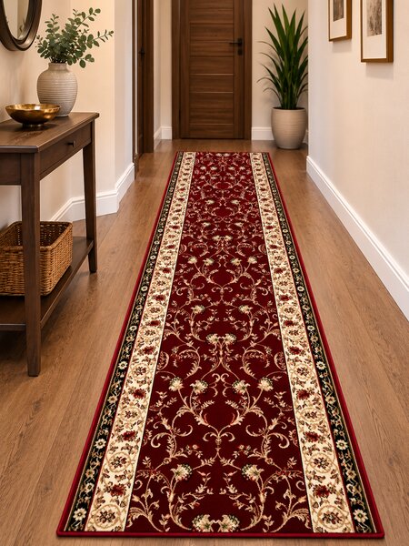 Traversa Hol, Model Lotos 523 210, Festonata la capete, Latime 60 cm Dreptunghi, 60 x 300