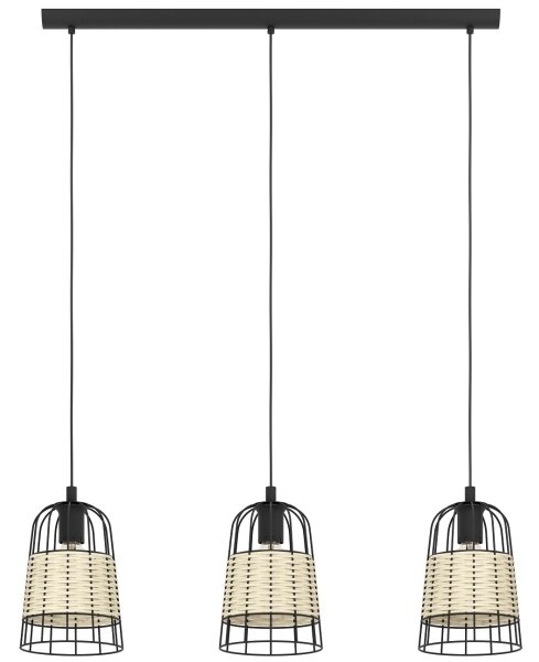 Eglo 43313 - Lustră pe cablu ANWICK 3xE27/40W/230V