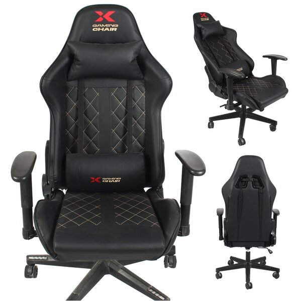 Scaun de gaming Xgaming Xcom2 negru - auriu