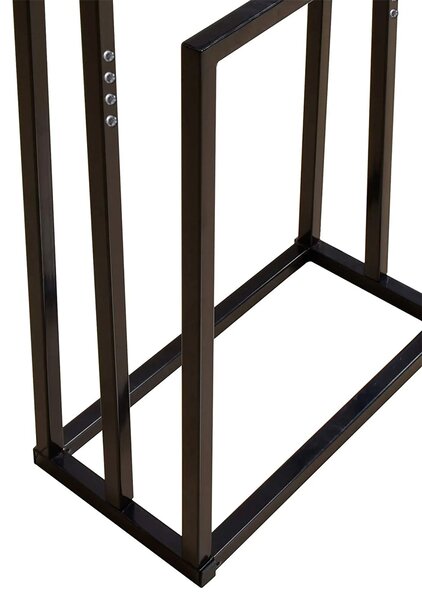 Tutumi Tutumi, suport metalic pentru prosoape cu 3 brate 600x260x1000 mm 391840, negru mat, HOM-01003