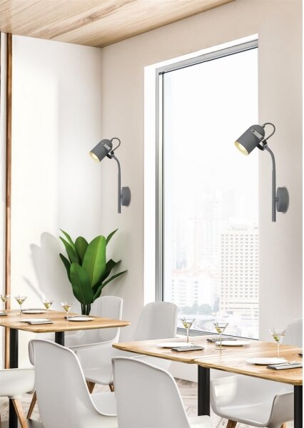 Aplică perete GRAY 1xE14/40W/230V