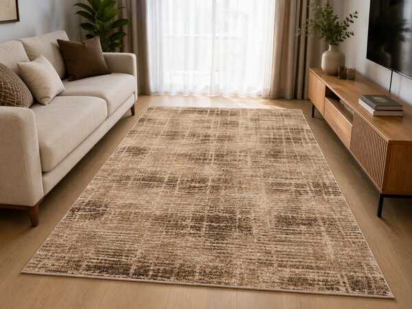 Covor Living Dormitor, Model Mondo 74GBE, Crem Maro 80 x 150