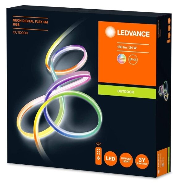 Ledvance - LED RGB Bandă dimmabilă exterior FLEX 5m LED/23W/230V IP44 + Telecomandă