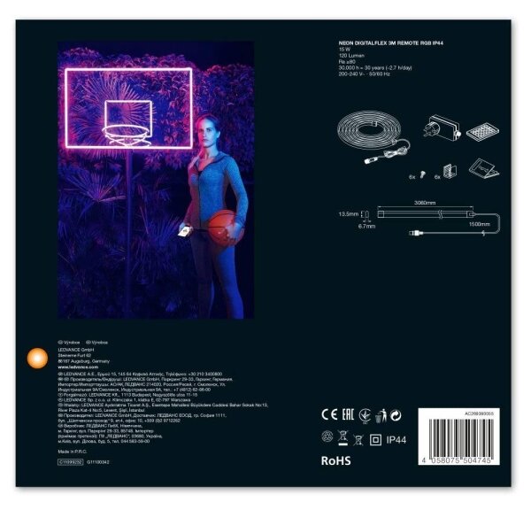 Ledvance - LED RGB bandă exterioară SMART + FLEX 3m LED/15W/230V IP44 wi-fi
