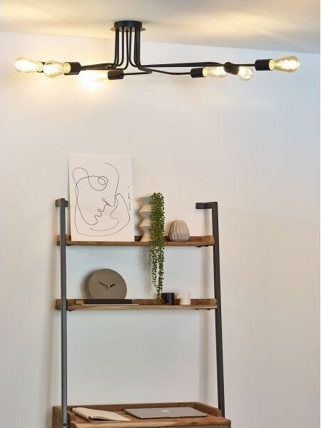 Lucide 21112/08/30 - Lustră aplicată LESTER 8xE27/40W/230V