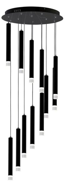 Candelabru LED pe un șir CARBON 12xLED/12W/230V