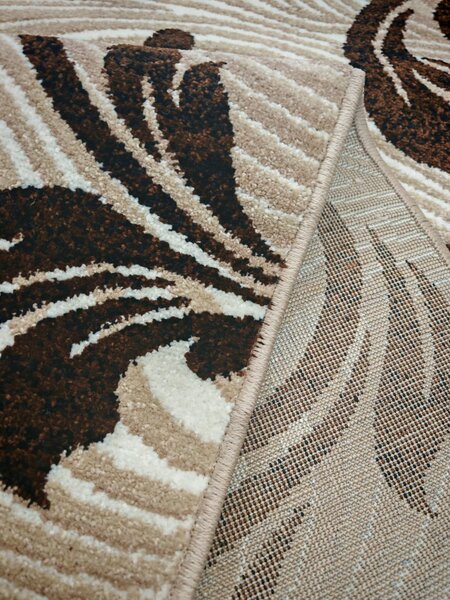 Model Cappuccino, Traversa Crem Maro, Festonata, Latime 100 cm 100 x 400