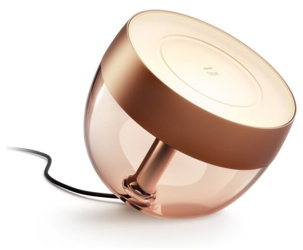 Philips Hue IRIS LED 8,2W 230V lampă de birou RGB dimabilă cu IR, cupru