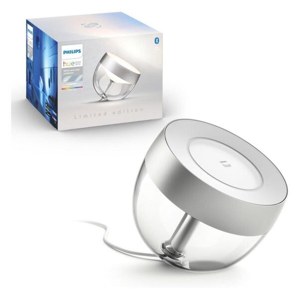 Philips Hue IRIS LED 8,2W 230V lampă de birou RGB reglabilă argintie